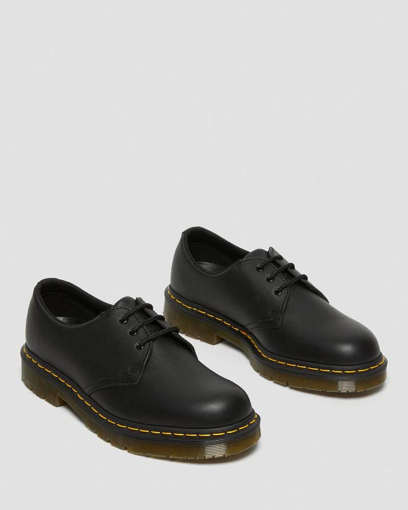 Zapatos Oxford Dr Martens 1461 Slip Resistant Cuero Mujer Negros | MX 426EBC